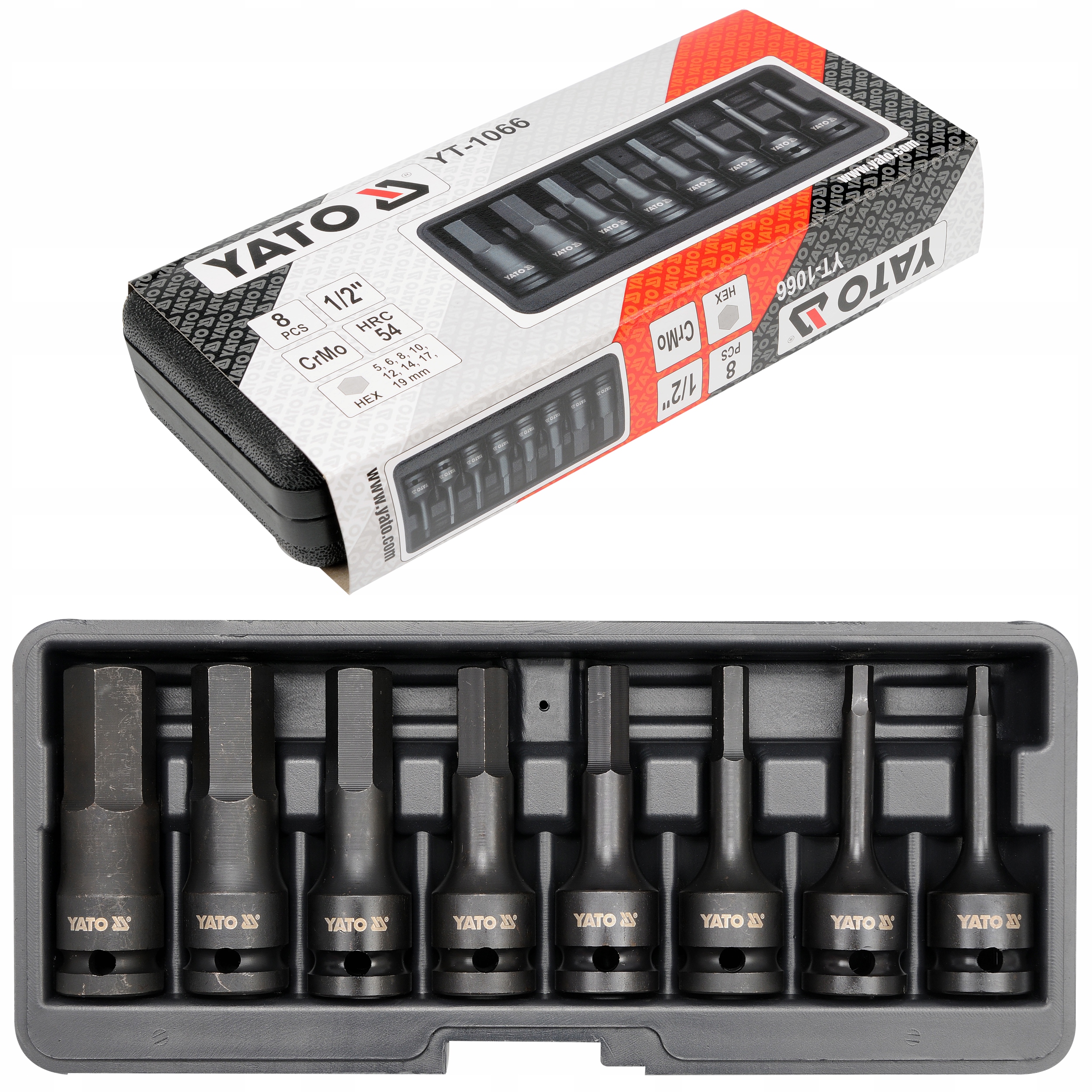 

Udarowe Klucze Trzpieniowe Hex 5-19MM 1/2'' Yato