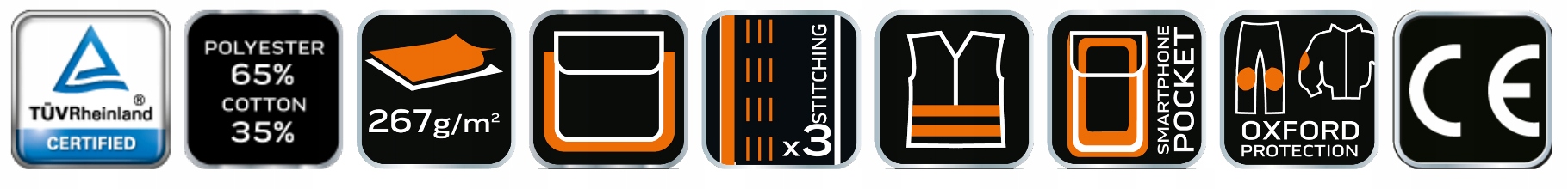 NEO Spodnie robocze monterskie na szelkach długie Rozmiar XXL