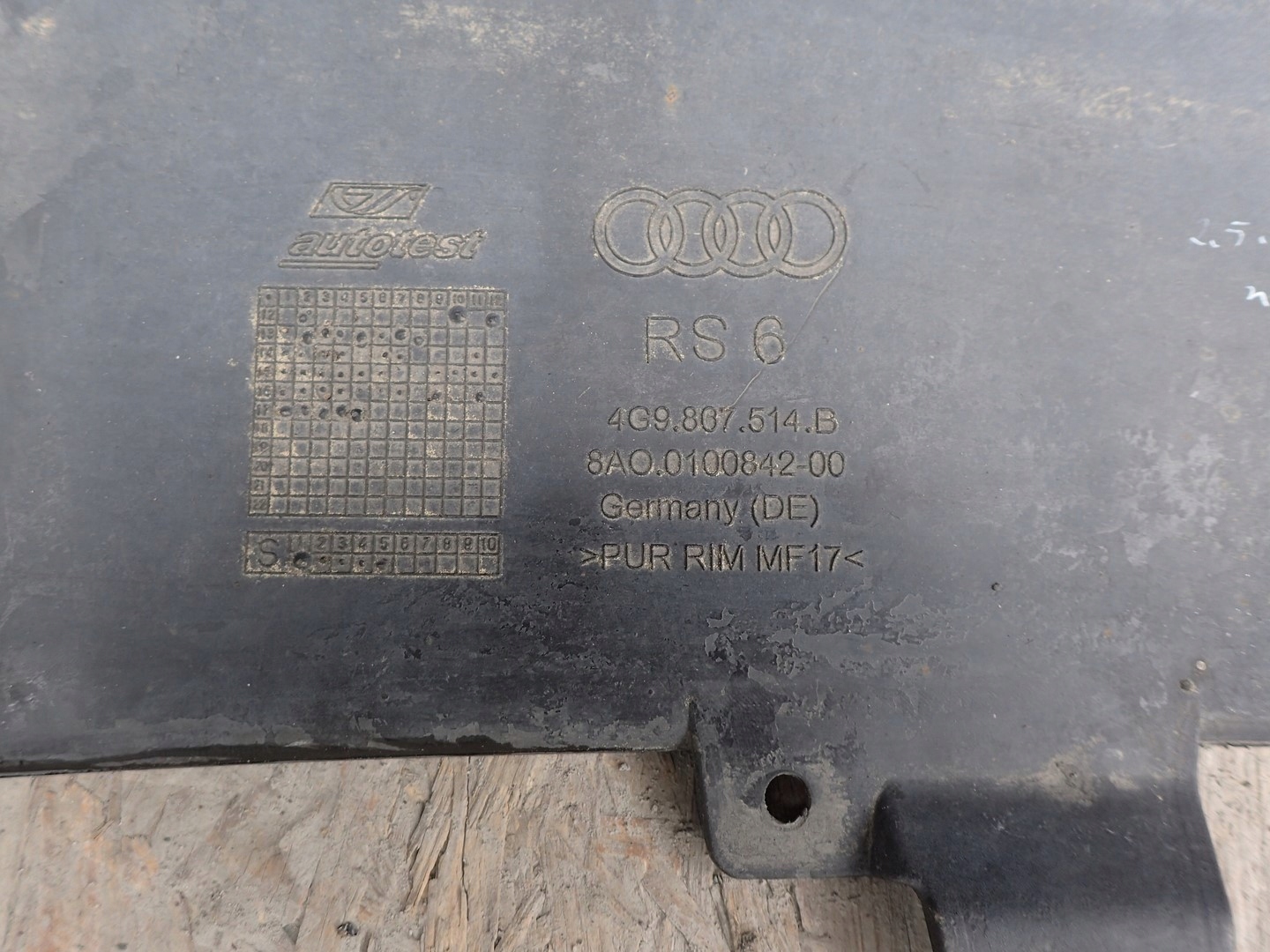 bumper rear part rear AUDI RS6 C7 4G 4G9 2013