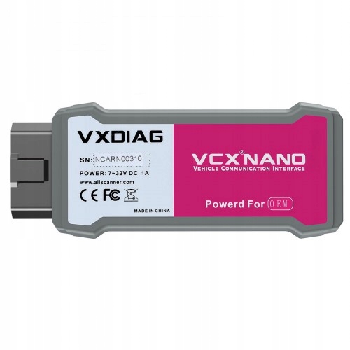 VXDIAG NANO RENAULT J2534 diagnostyka kodowanie