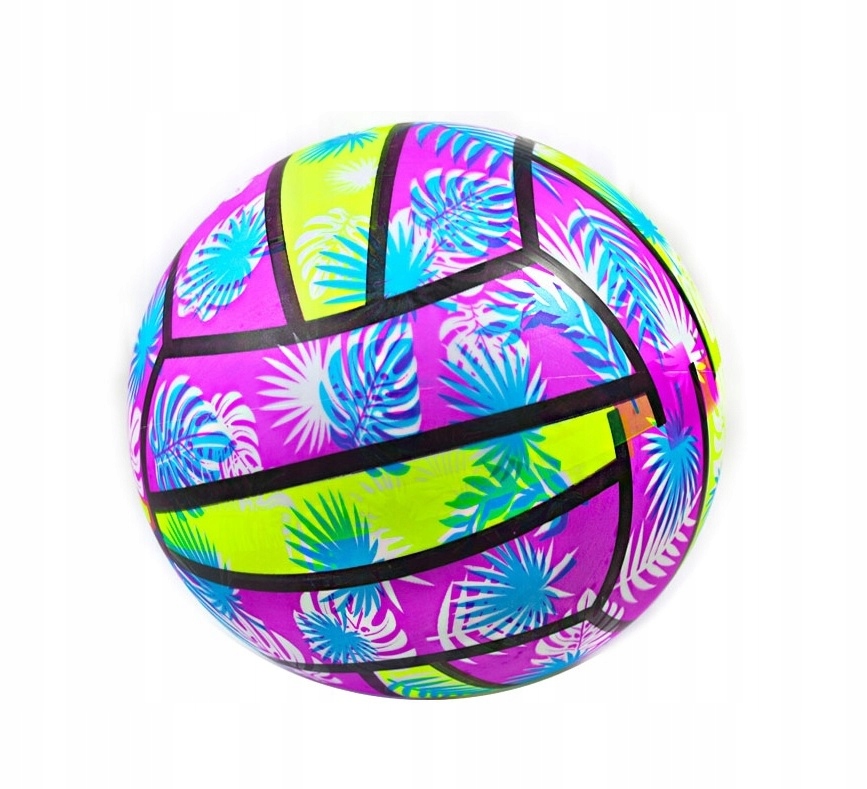 24cm DUŻA GUMOWA KOLOROWA PIŁKA DO GRY PALMY 4178