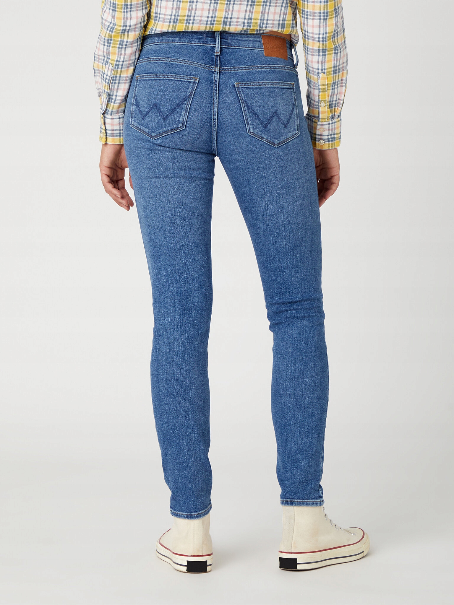 Wrangler Jeansy Skinny 615 W28K4736Y 112332349 Niebieski Skinny Fit