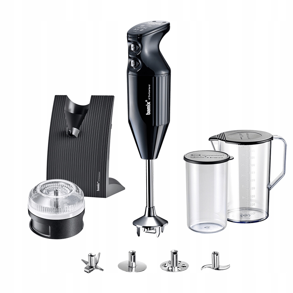 Blender Ręczny Wielofunkcyjny Bamix SwissLine Regulacja Prędkości Czarny