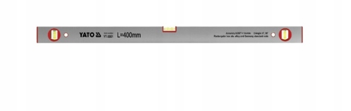 

Yato YT-3001 Poziomnica Aluminiowa 3 Libelki 400MM