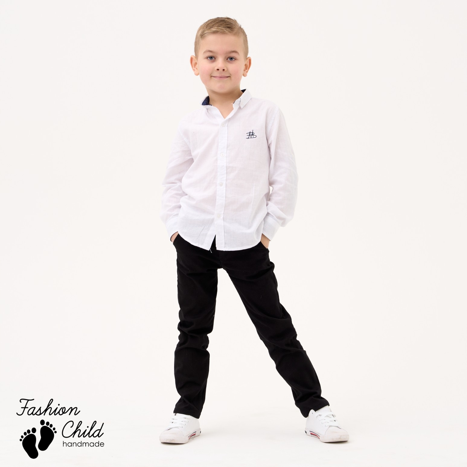 Sergio Koszula biała z długim rękawem R.56 1-3mc