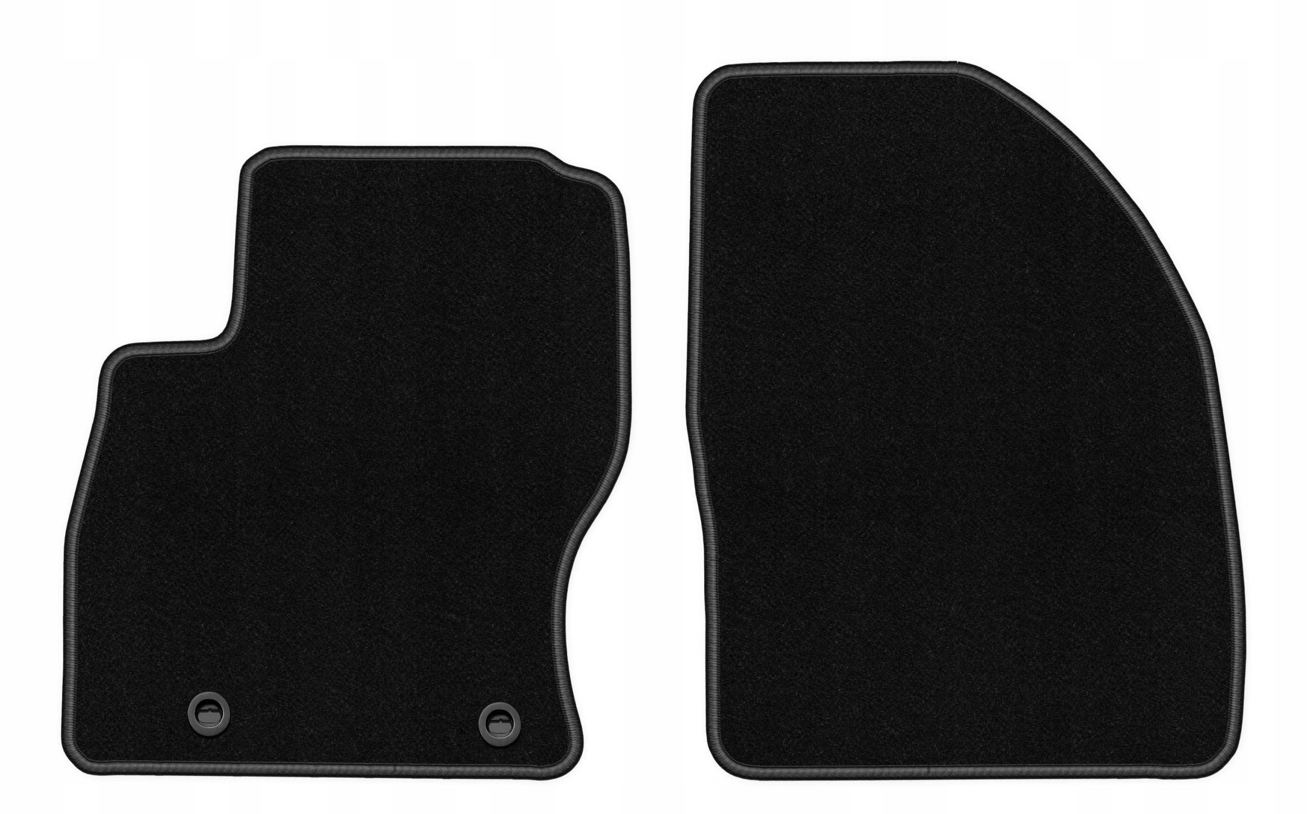 Dywaniki welurowe do Ford Focus MK2 2004-2011 przód Basic czarne 2 szt.