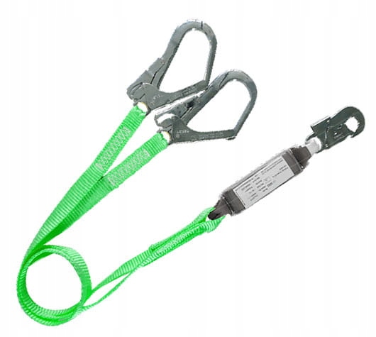 Linka szelki Octopus 2 taśmy amortyzator Asekuracyjna Dwa Haki Rusztowań