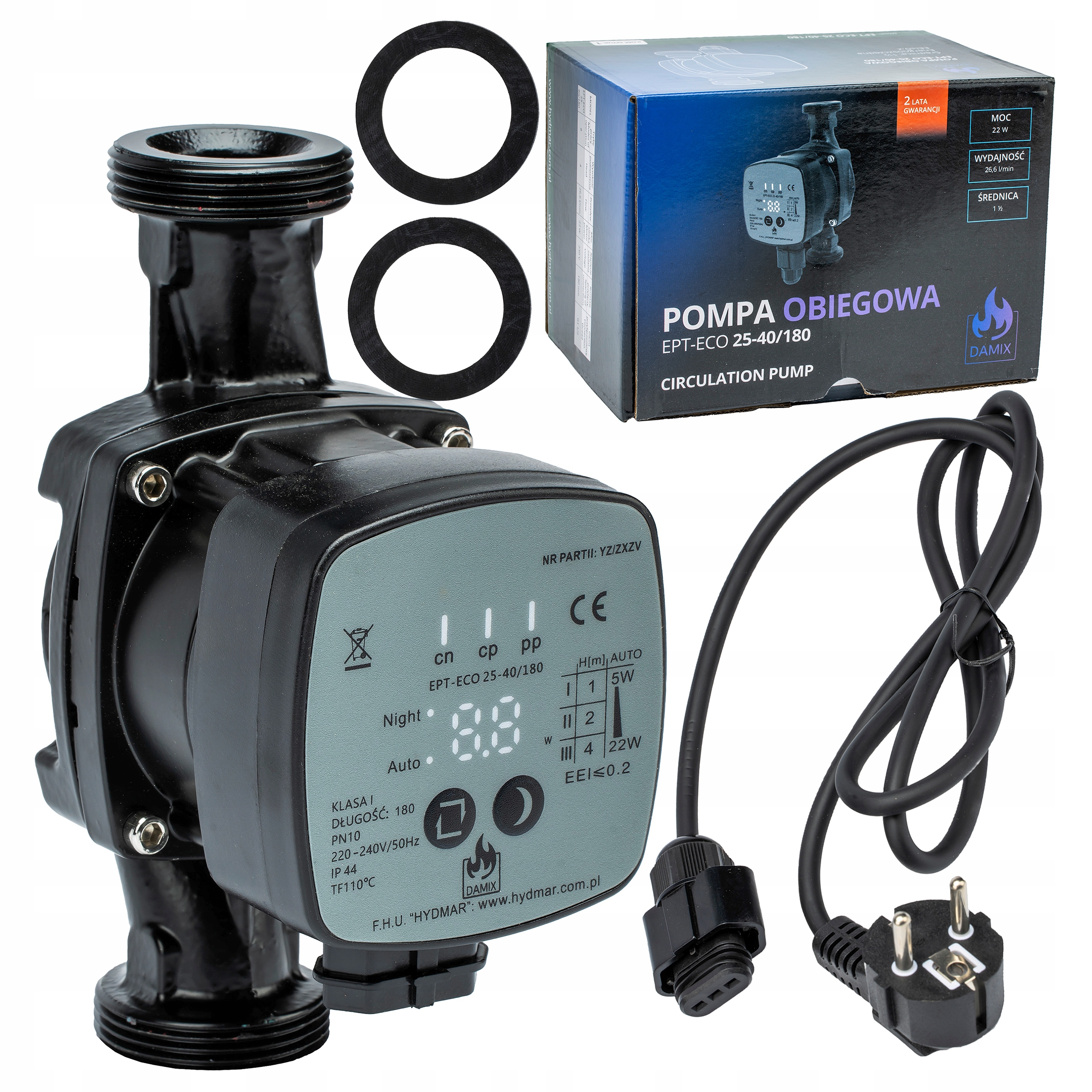 Energeticky Úsporné Oběhové Čerpadlo Cirkulující Vodu 25-40/180 Elektronické