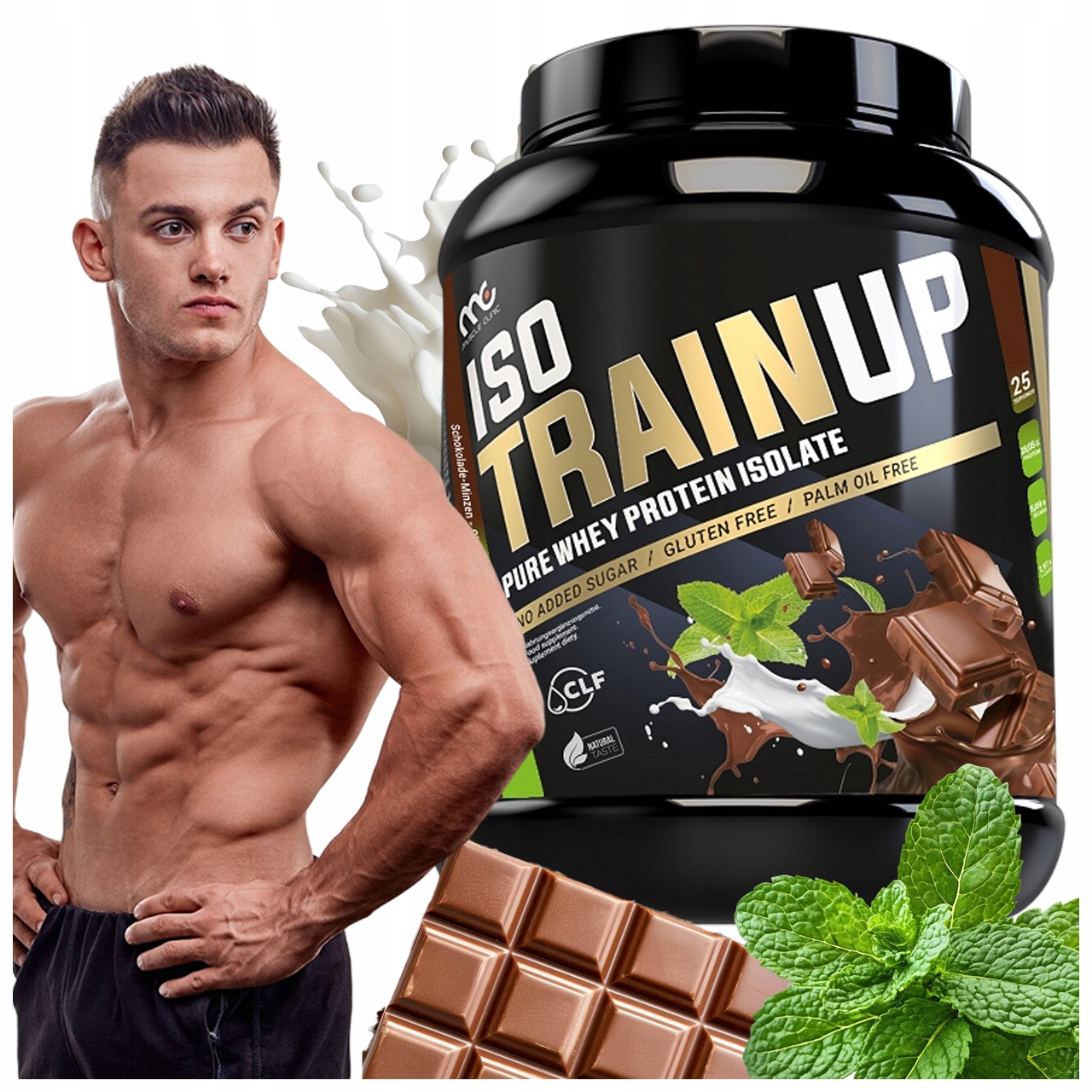 Isotrain Up Proteinový Izolát Muscle Clinic Wpi 750 G Čokoláda – Máta