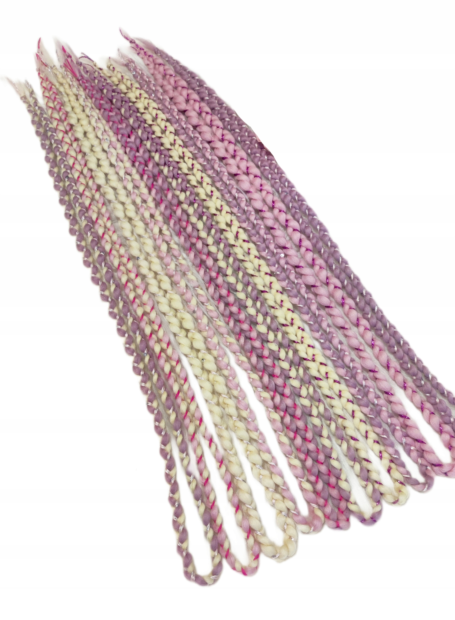 Opakovaně Použitelné vlněné copánky, růžové blond, Růžové Štěstí, 40 kusů