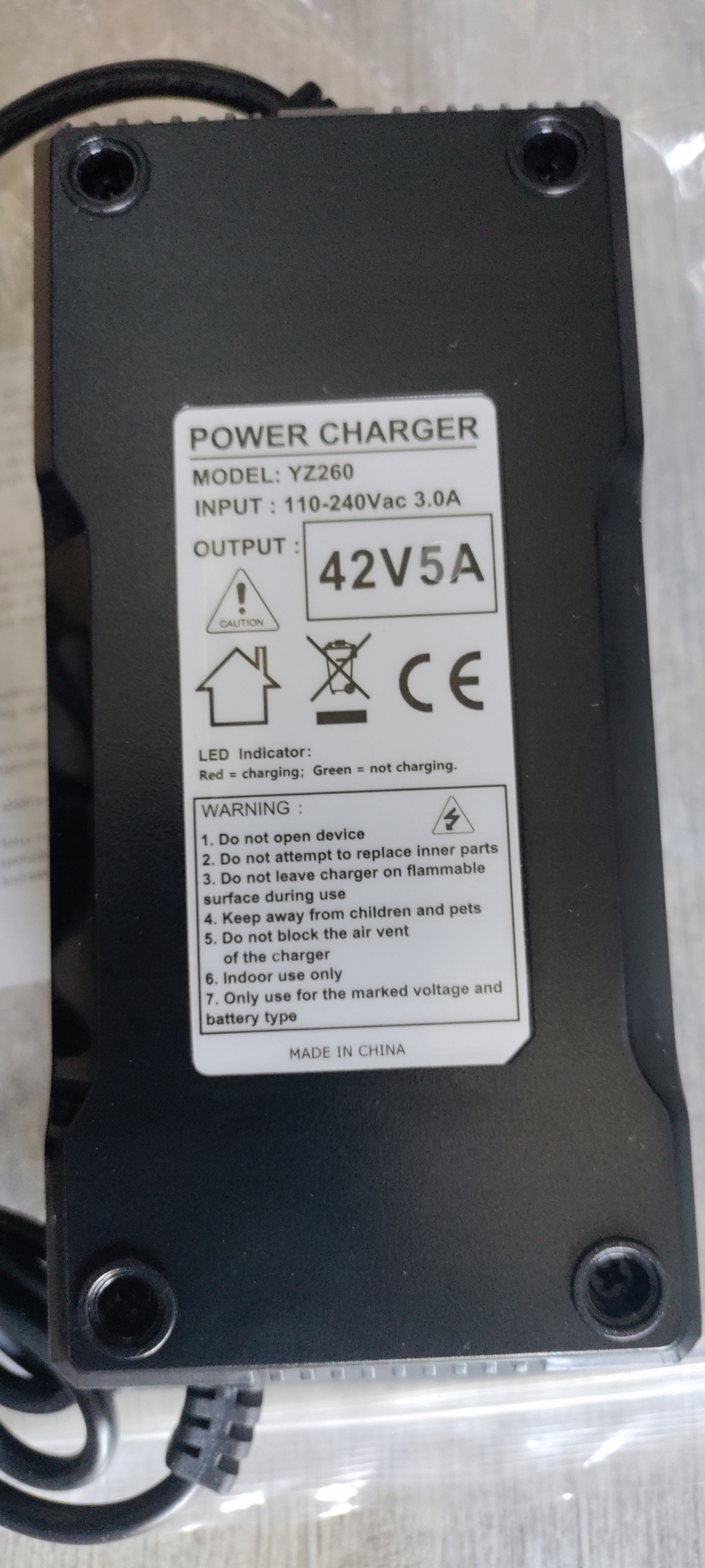 Xiixtoo 42V 5A Ładowarka xlr 5pin