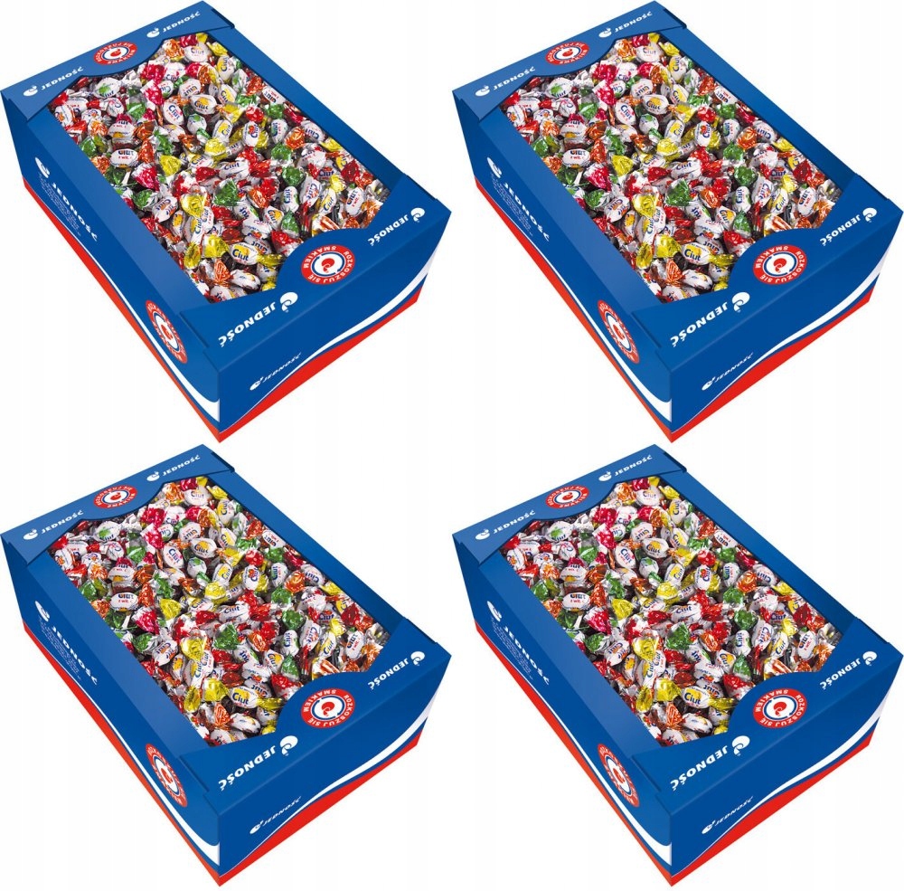 Cukierki pastylki Jedność Ciut z witaminą C 2kg x4