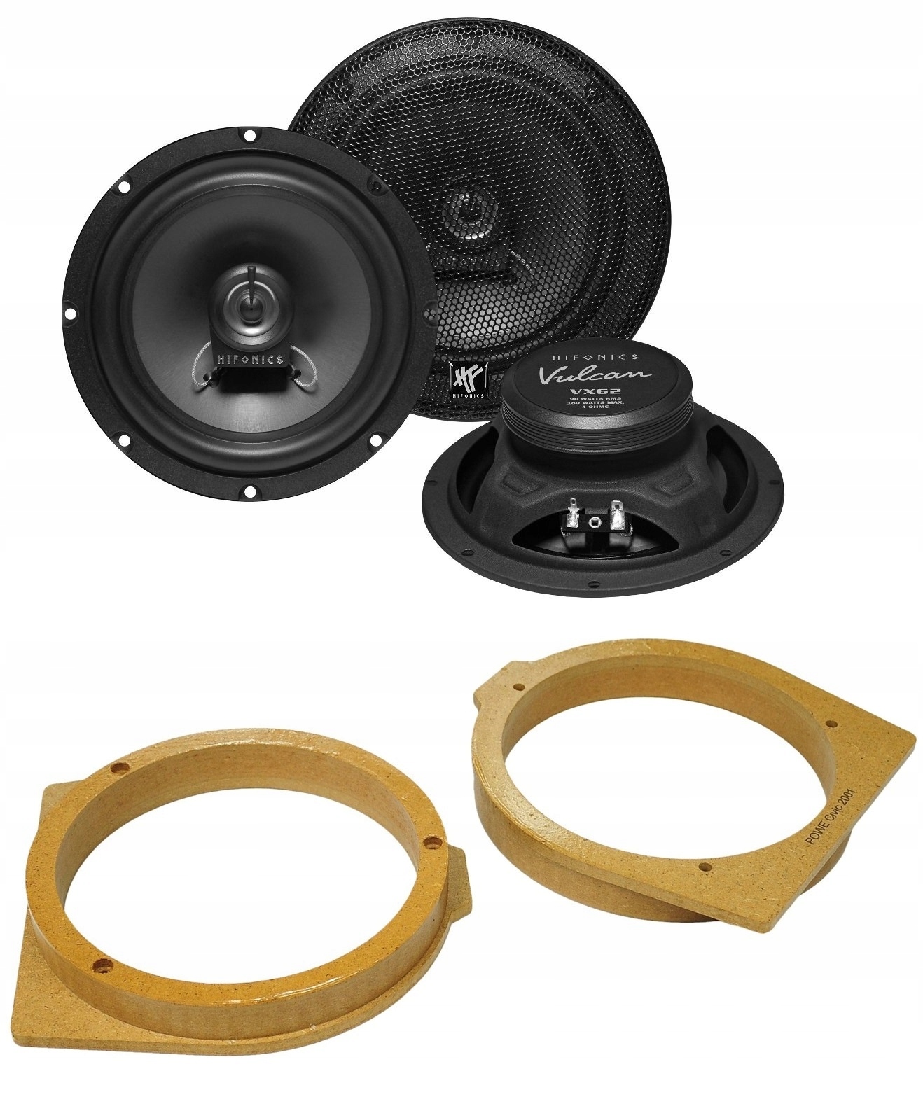 Automobilové reproduktory 165 mm Honda Accord Civic 7 Predné Zadné HiFonics VX62