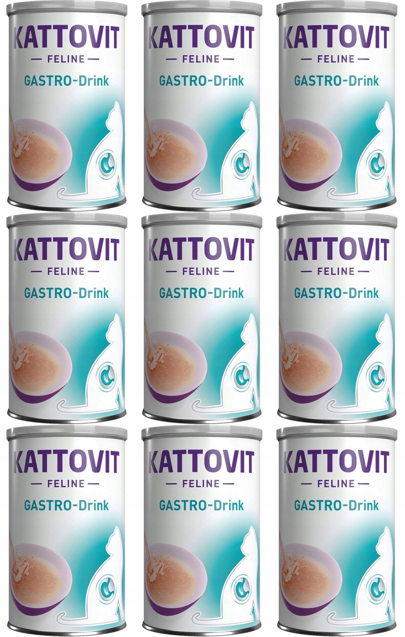 Levně Kattovit Mokré krmivo pro kočky kočky kuře 9x0,15 kg