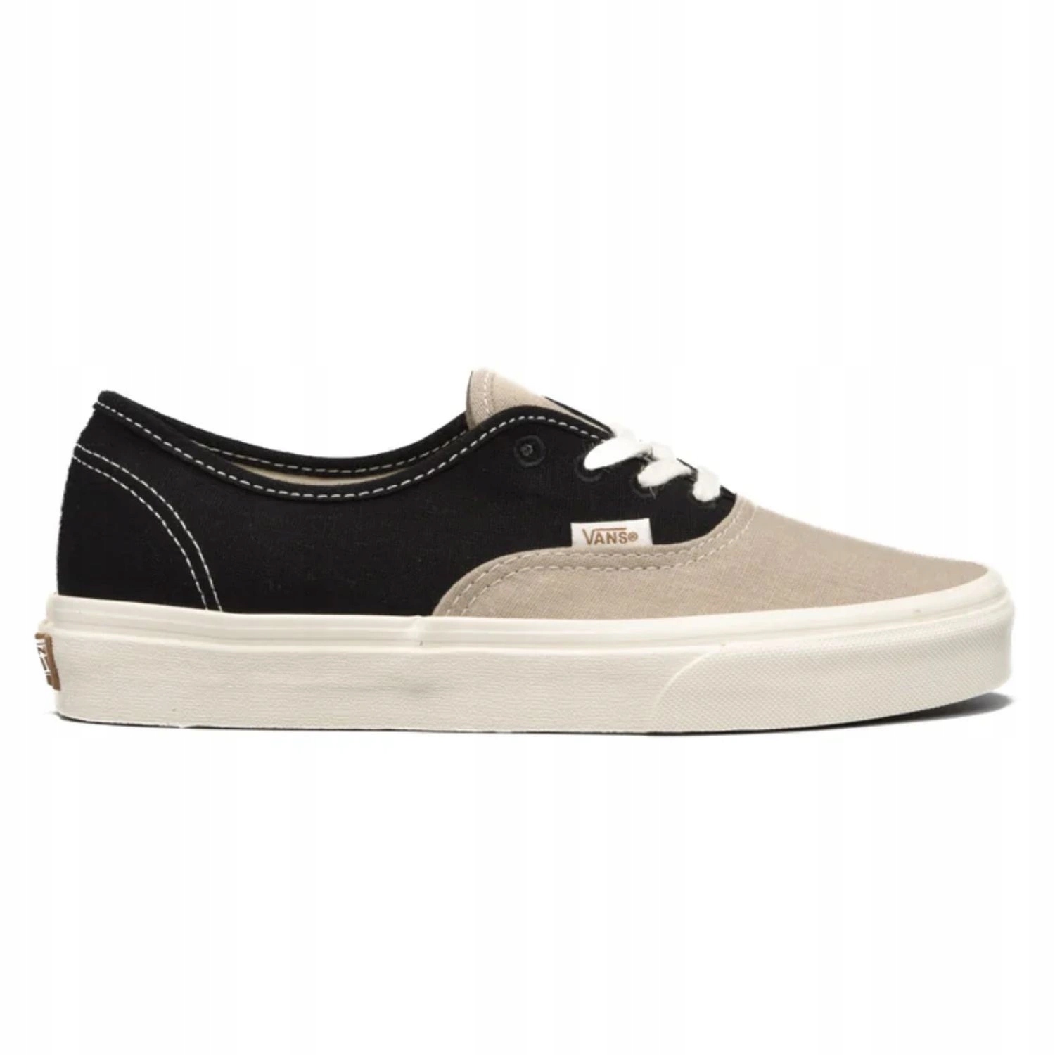 Nízké tenisky Vans Authentic černo-béžové uni, klasická tkanina, velikost 40