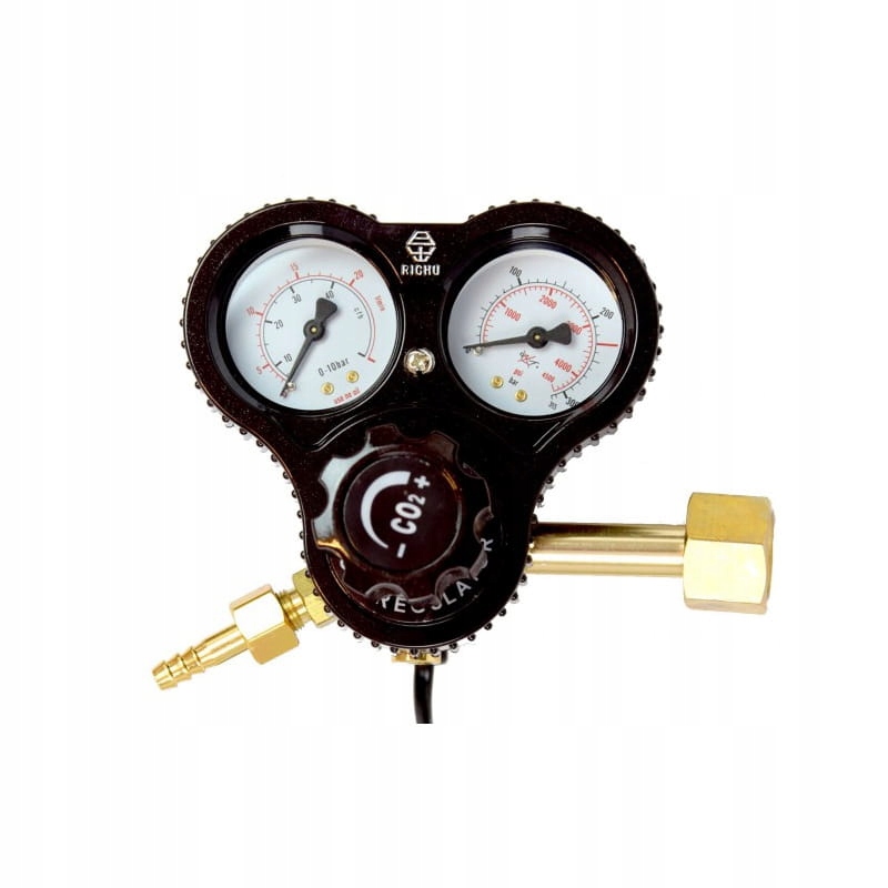 Reduktor Lahví S Ohřívačem Pro Ar CO2 – 2 Manometry Magnum Řady 128