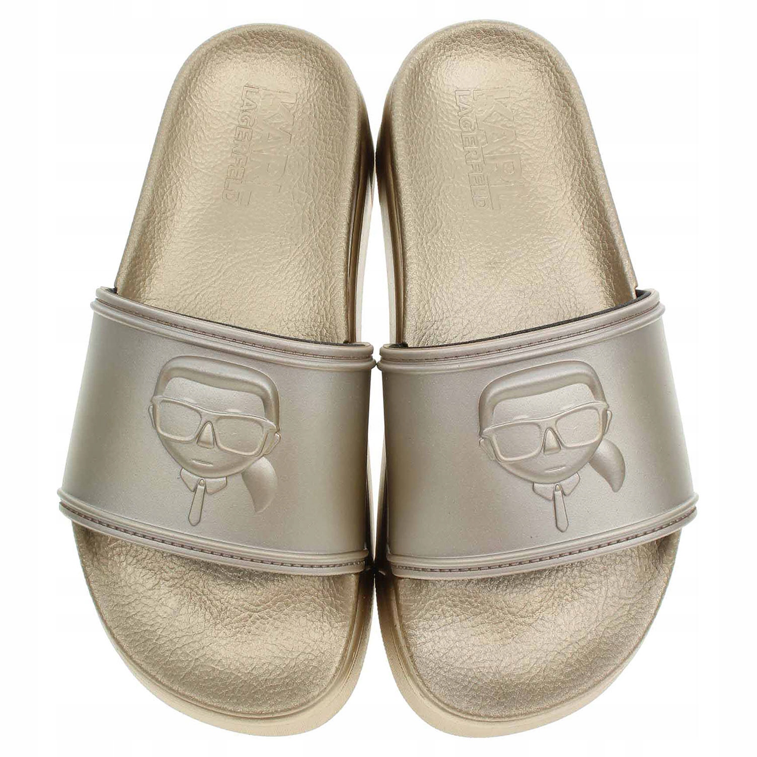 Karl Lagerfeld dámské plážové KL88819 Vgd Gold Rubber 36