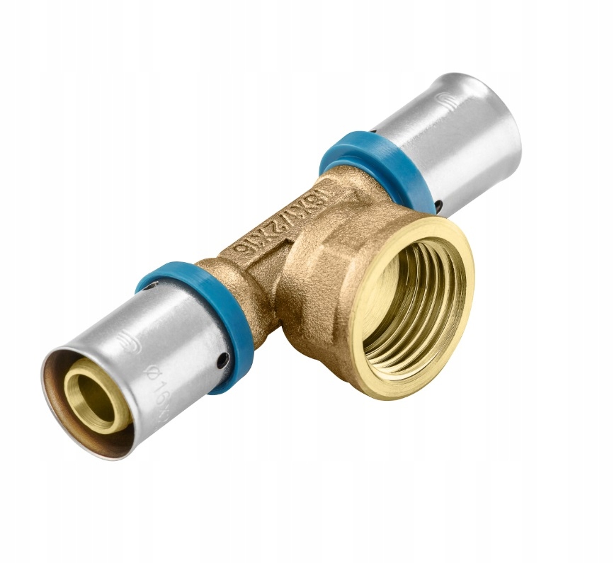 

Pex Trójnik Zaprasowywany 16x1/2x16 Gw Ktm