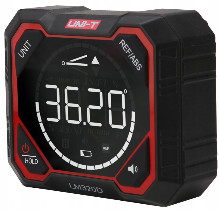 LM320D kątomierz cyfrowy 4*90° z automatycznym obrotem ekranu Uni-T