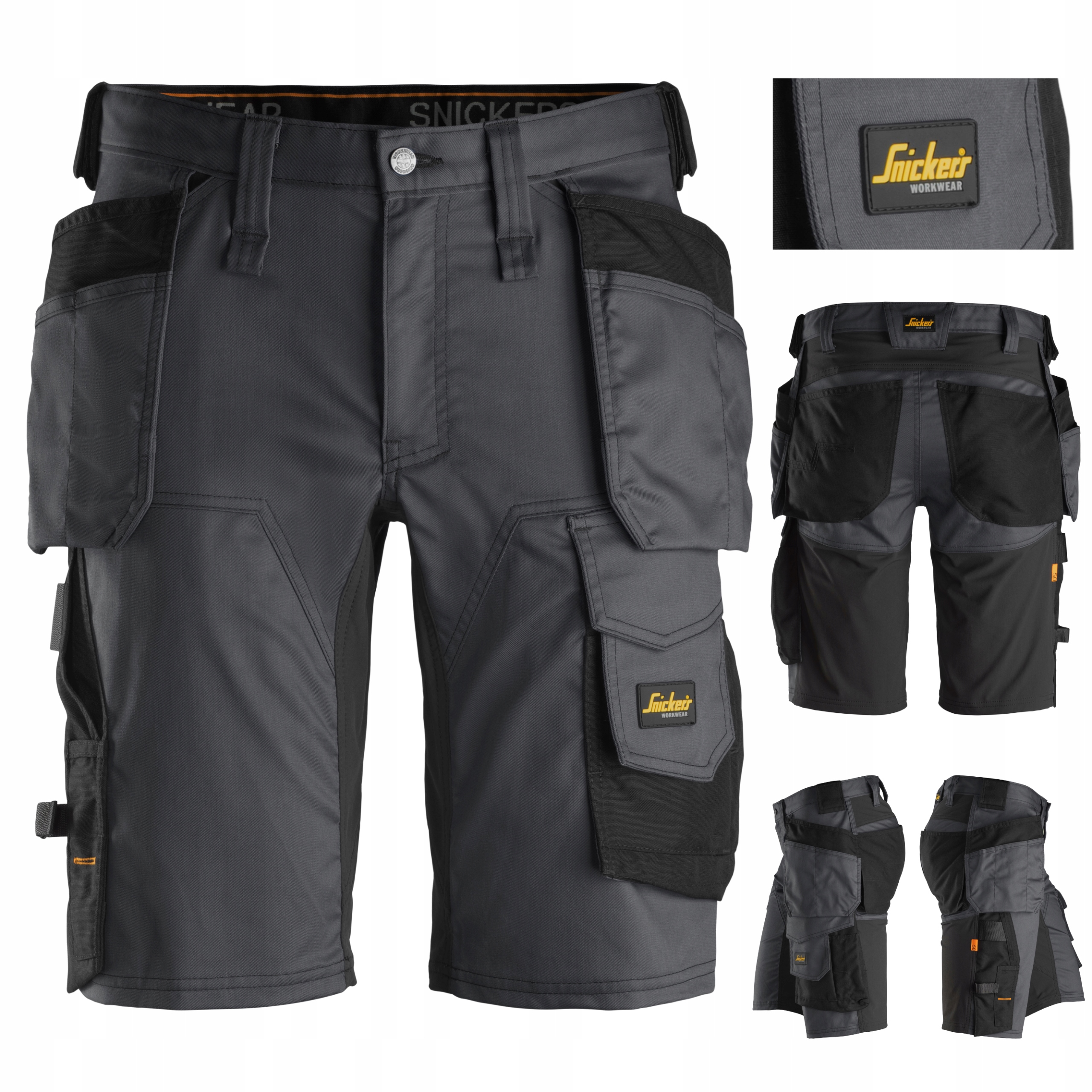 Spodenki robocze Snickers 6141 Stretch Szary 48
