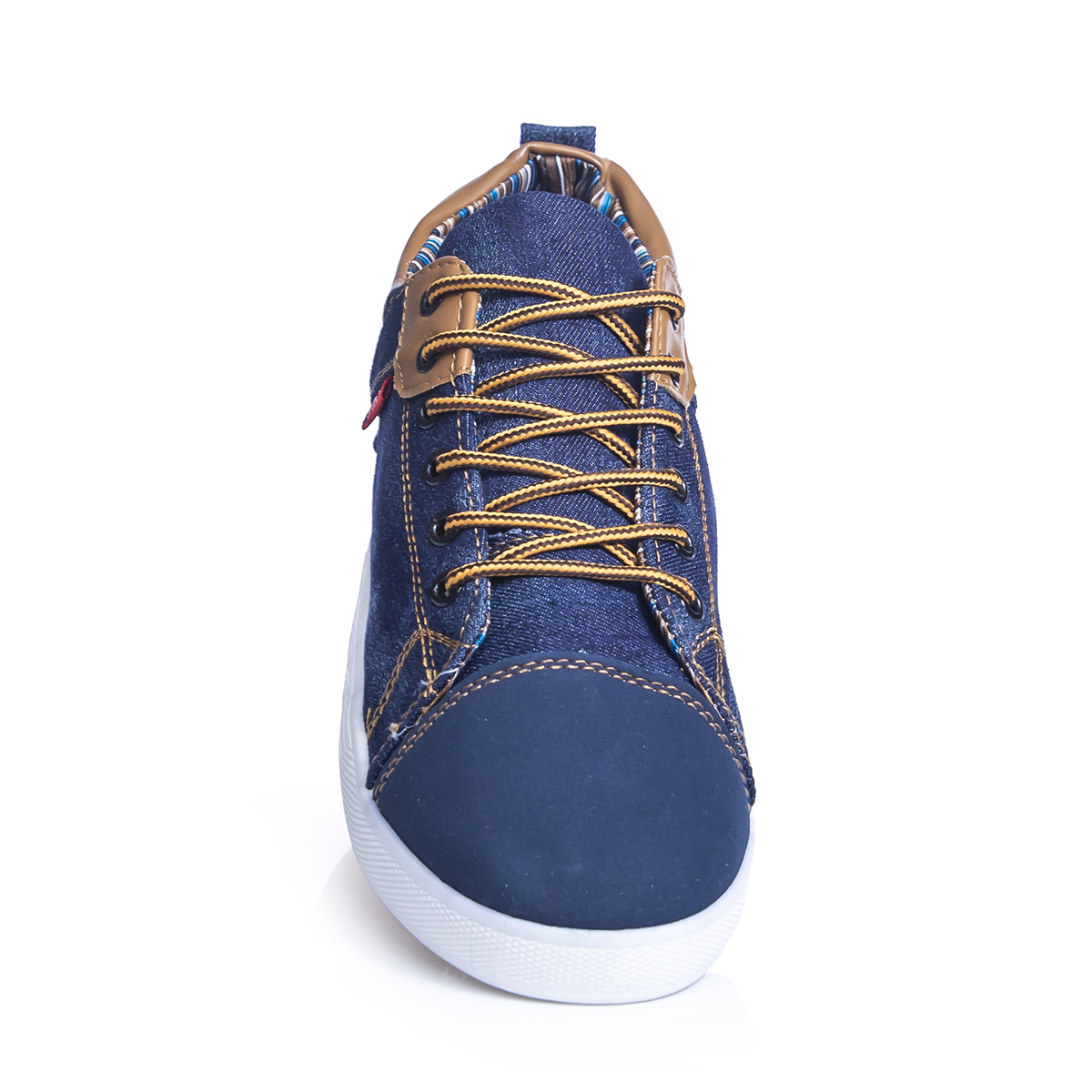 Tenisówki męskie jeansowe niebieskie Trampki Buty Jeans obuwie sportowe Kod producenta 010