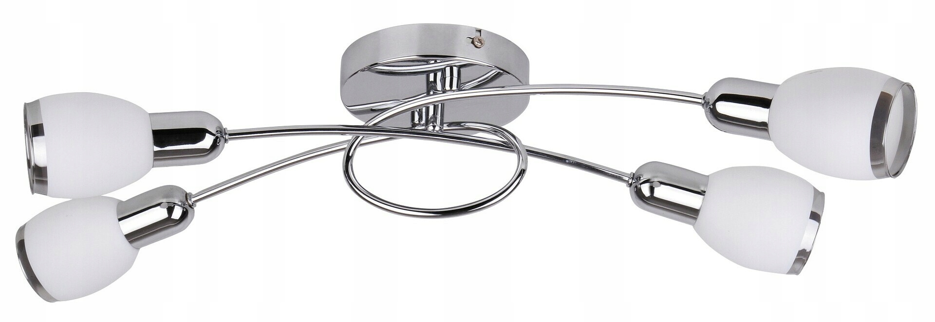 Rabalux Elite 6063 stropné svietidlo, 4xE14, chróm biele sklo, IP20, 660mm