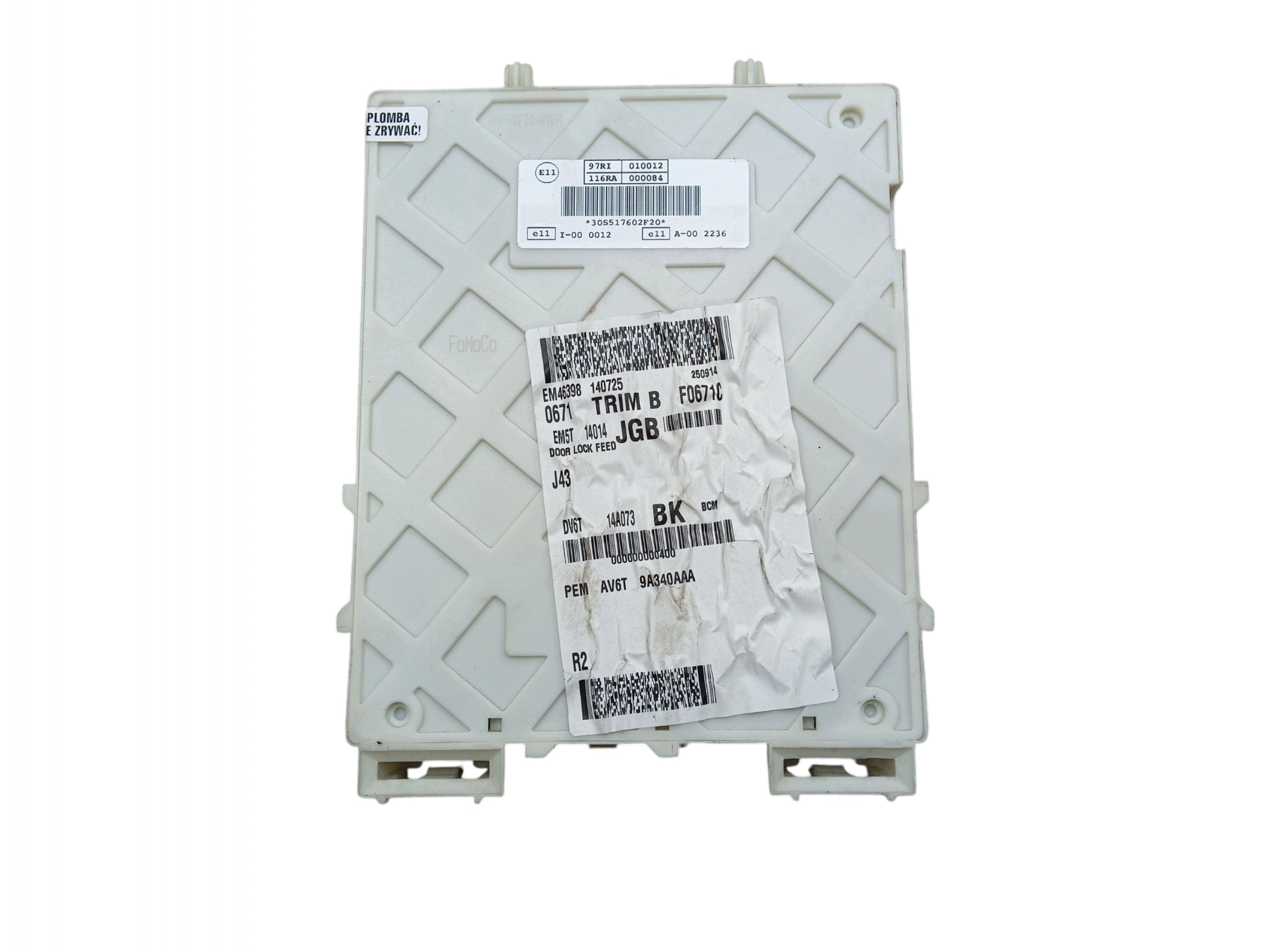 Module fusibles Module BSI FORD FOCUS MK3 DV6T-14A073-BK