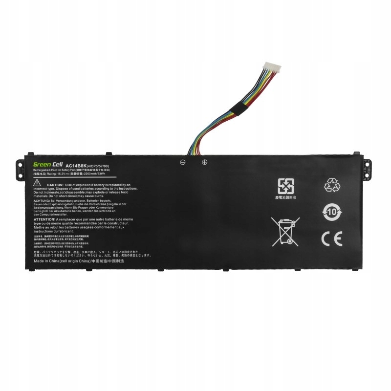 Green Cell Baterie pro notebooky AC72 2100MAH 15.2V