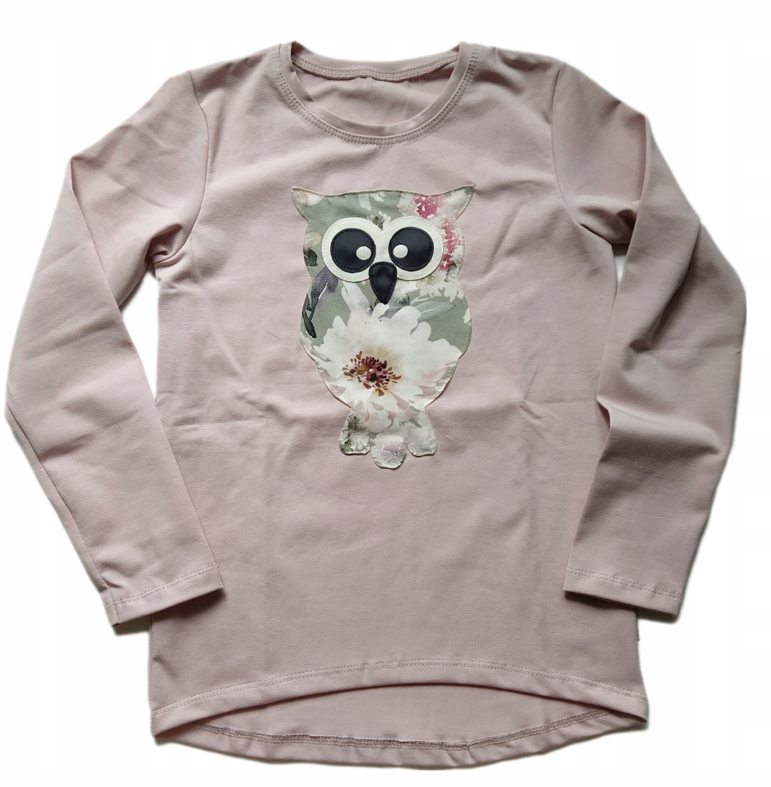Bluzka dziewczęca Aipi 'Sowa' długi rękaw r.116