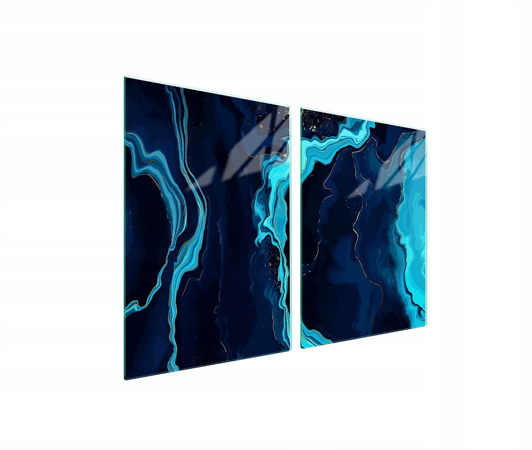 Skleněná Ochranná Deska Do Kuchyně 2x45x52 Mramorové Tvrzené Sklo