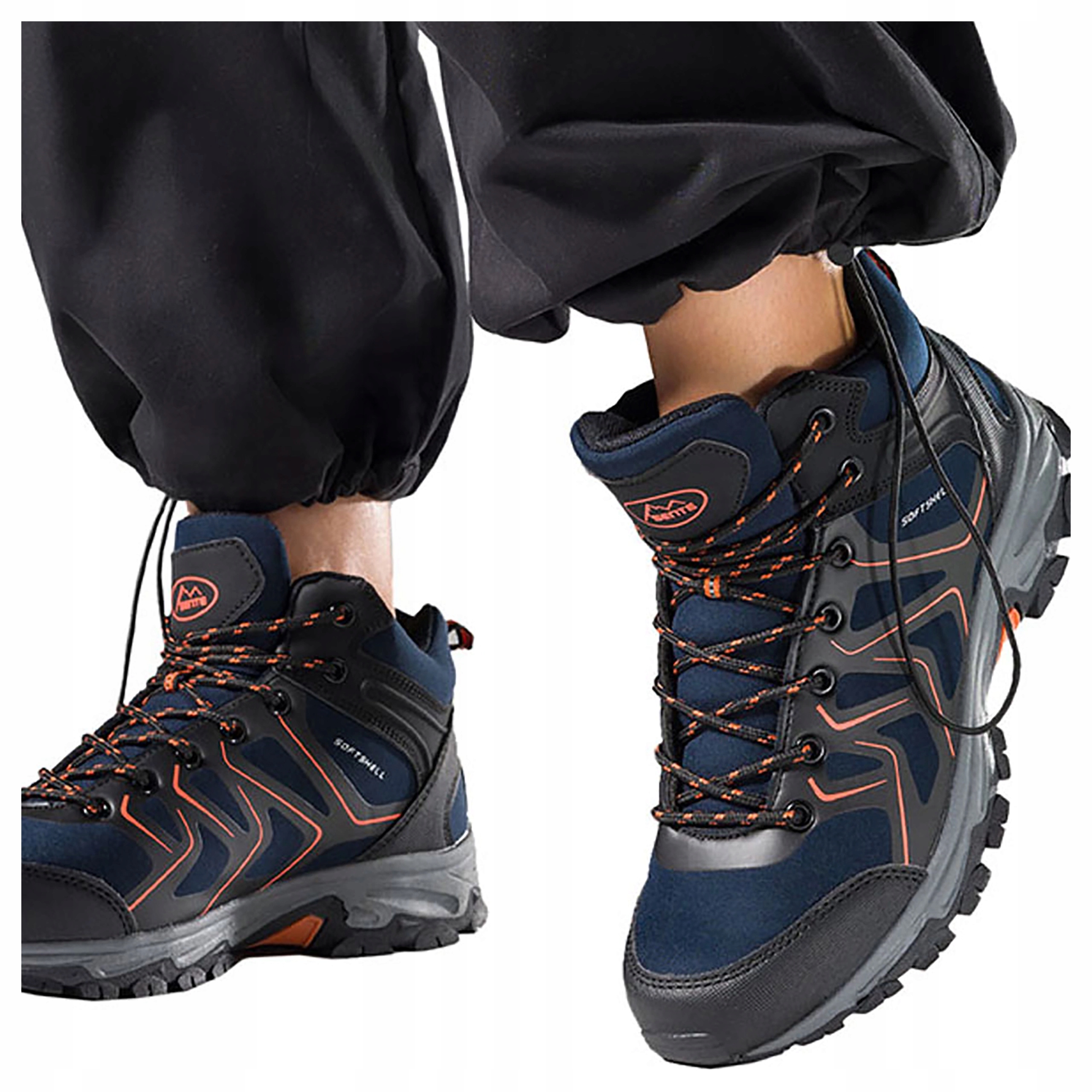 Dámské Trekové Sportovní Boty Softshell Tmavě Modré, Šněrovací, velikost 36