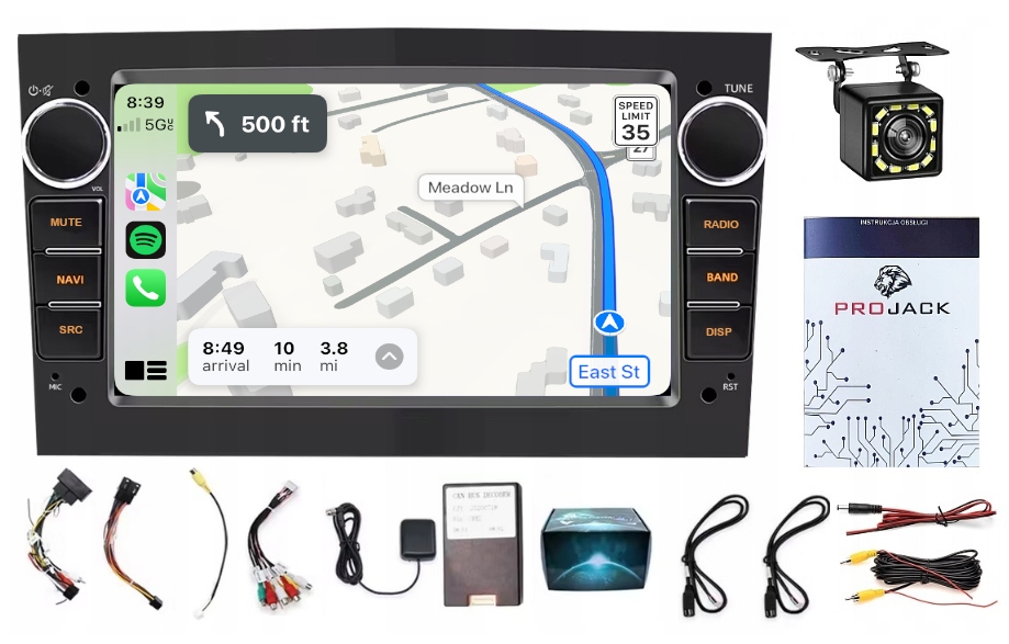 Rádio Navigácia Gps Opel Corsa D 2006-2014 Usb Wifi Bt Carplay 2/64 Gb