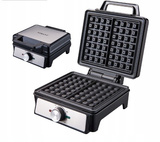 Gofrownica 2 gofry 1600W regulacja temperatury termostatyczna