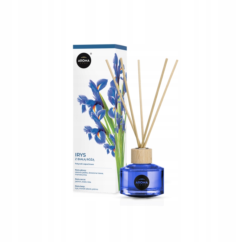 ZAPACHY DO DOMU AROMA STICKS 50ML PATYCZKI ZAPACH IRYS Z BIAŁĄ RÓŻĄ Zapach kwiatowy