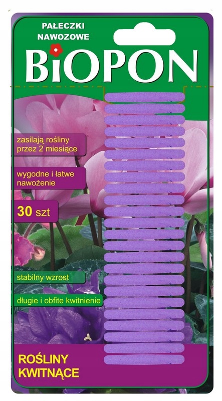 

Pałeczki Do Roślin Kwitnących 30szt Biopon