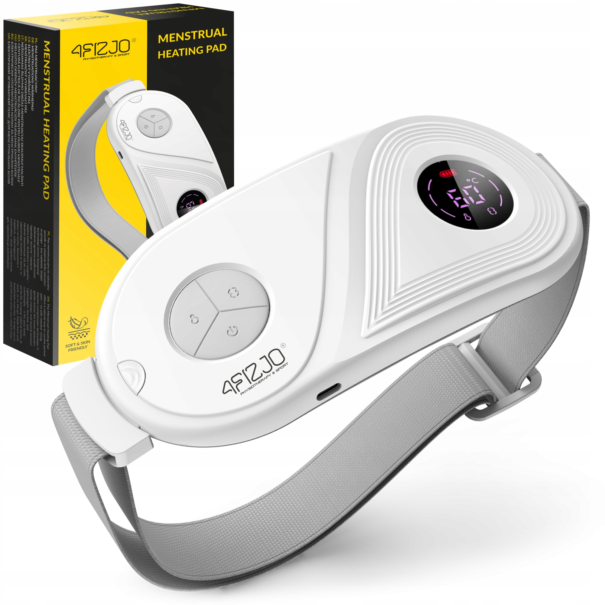 Pas Menstruacyjny na bóle miesiączkowe bóle brzucha rozgrzewający 4FIZJO