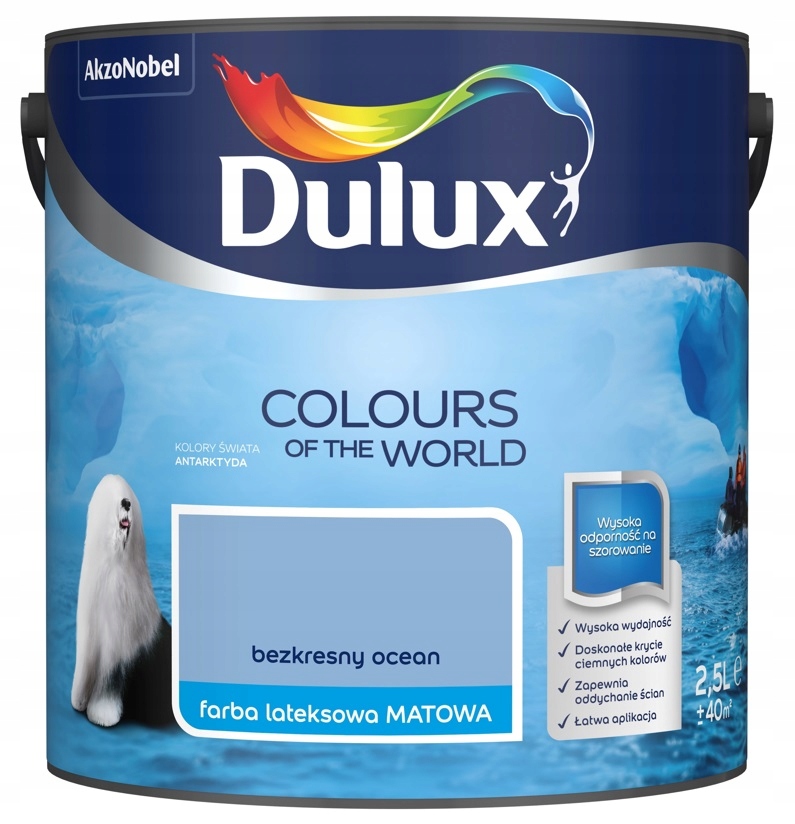 

Farba Dulux Świata- bezkresny ocean, 2.5l