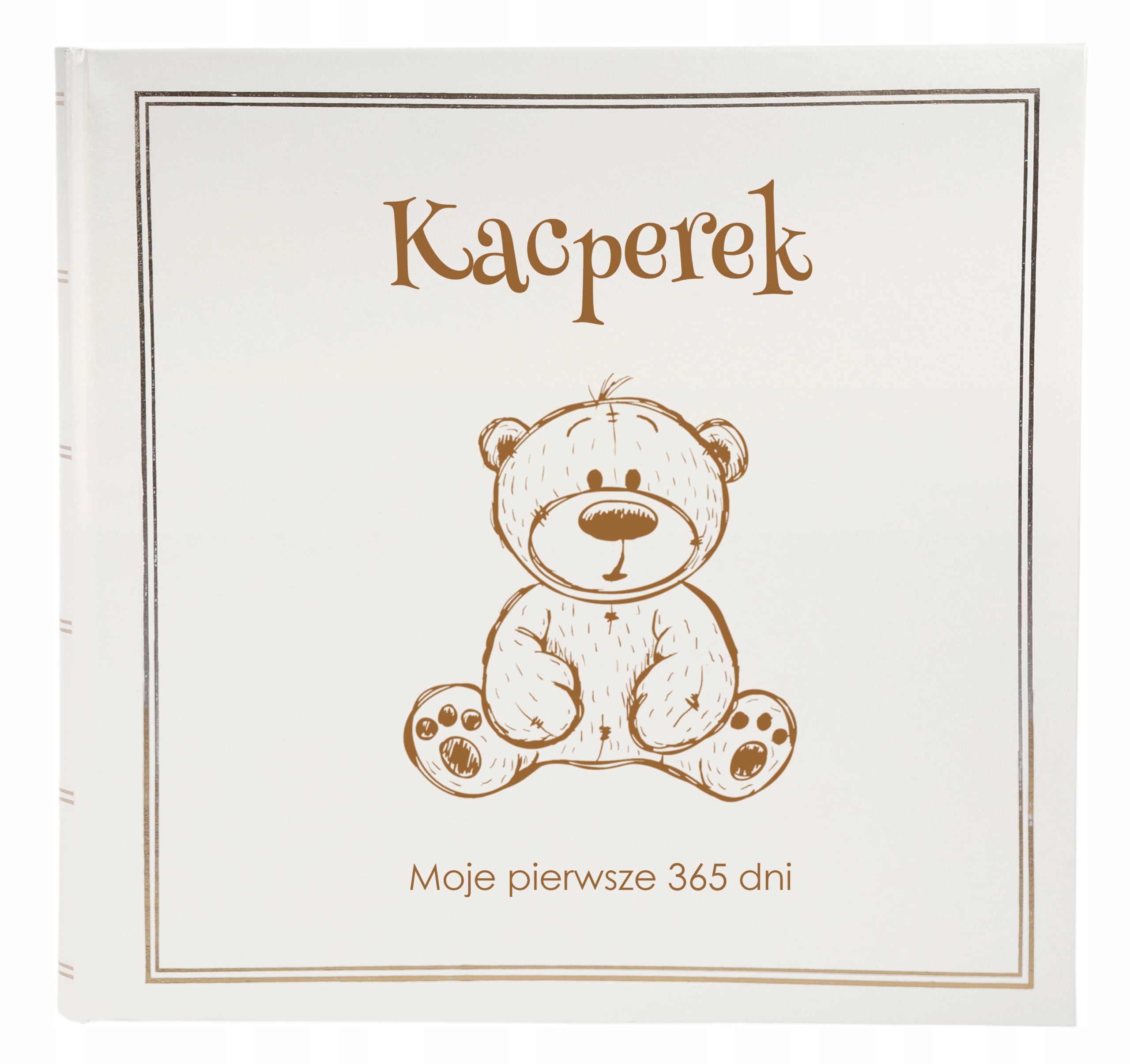 Album XL na zdjęcia dziecka 600 zdjęć Personalizowany grawer Chrzest Roczek