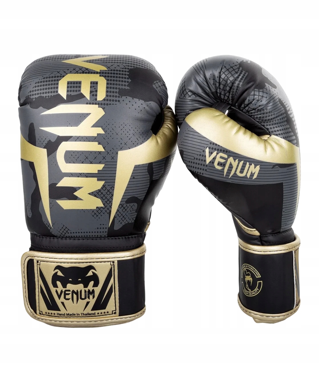 boxerské rukavice venum elite 8OZ Černá/zlatá