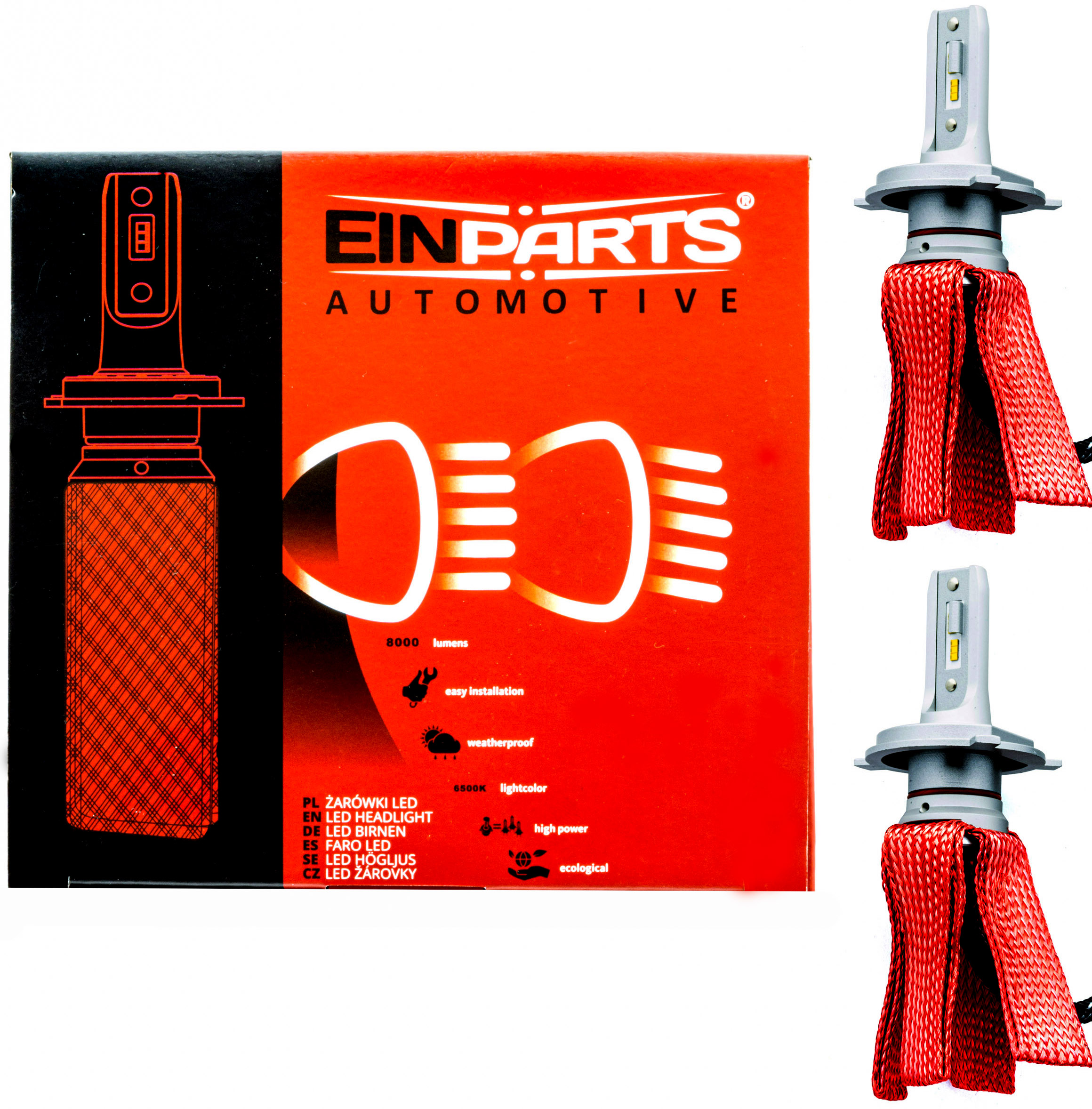 Einparts Žiarovky H4 Led 4300K Can Bus Octopus Malé