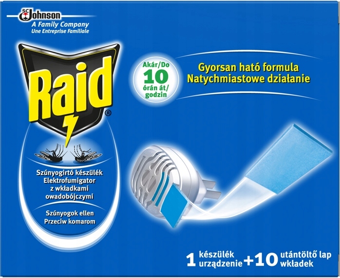 

Raid Elektrofumigator 10 Wkładek Przeciw Komarom