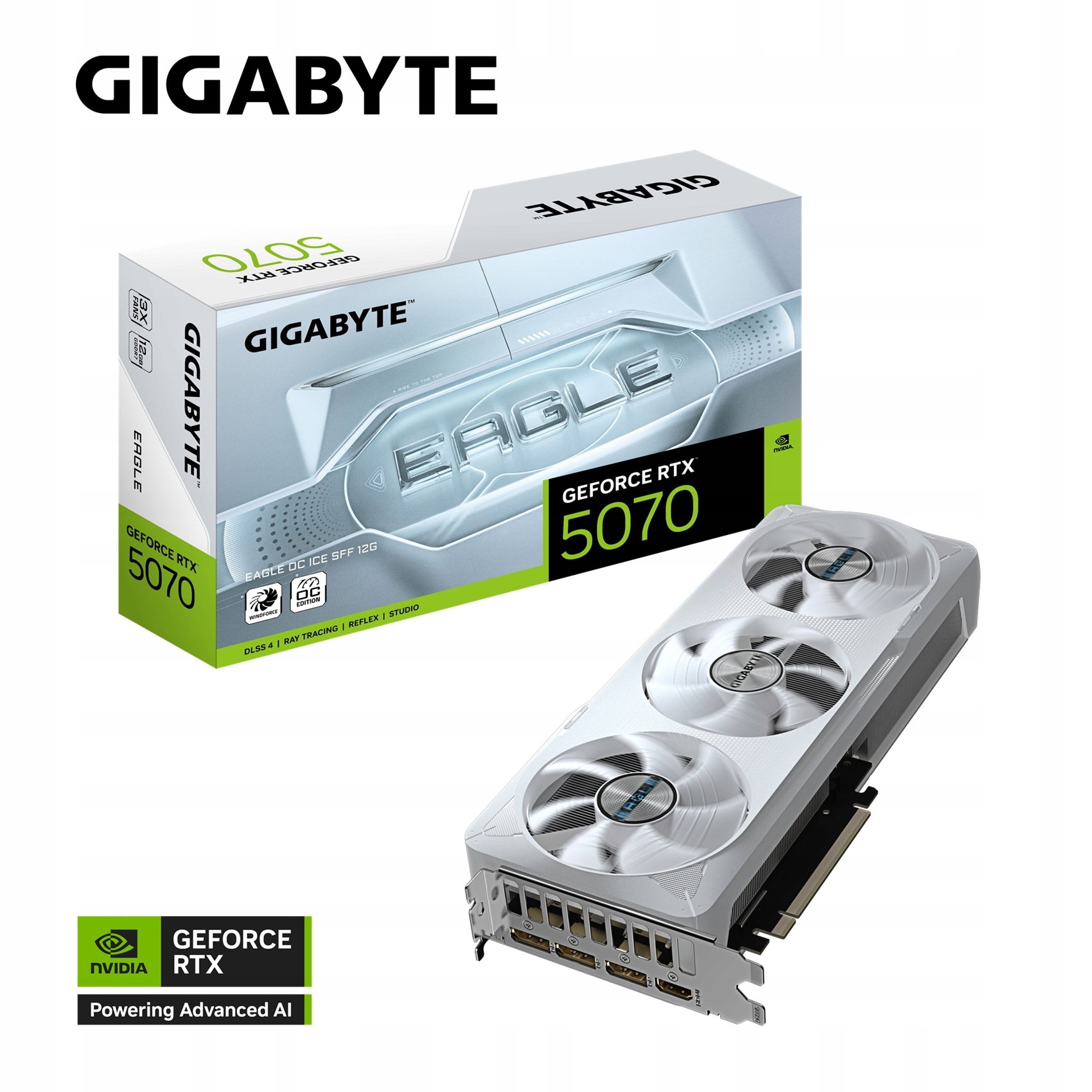 Gigabyte GeForce Rtx 5070 Eagle Ice SFF/OC/12GB/GDDR7