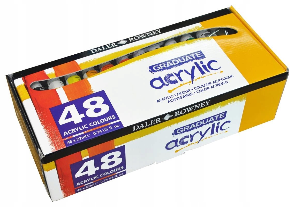 Akrylové barvy Graduate 48 kol. 22 ml Daler Rowney