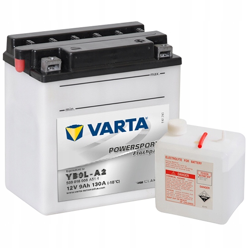 

Akumulator motocyklowy Varta YB9L-A2 12V 9Ah 130A
