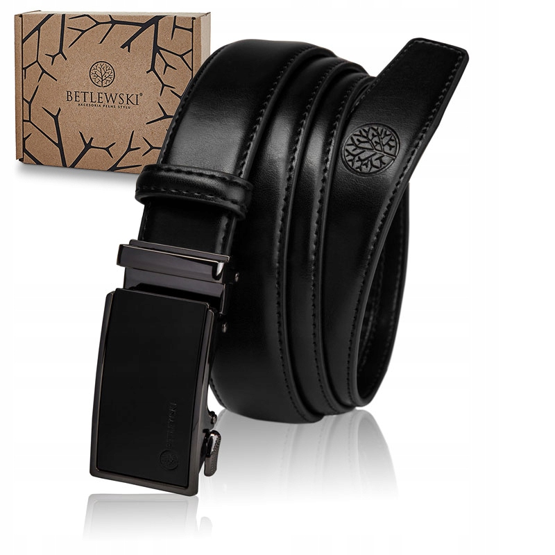 

Betlewski pasek ze skóry męski spodni duża klamra