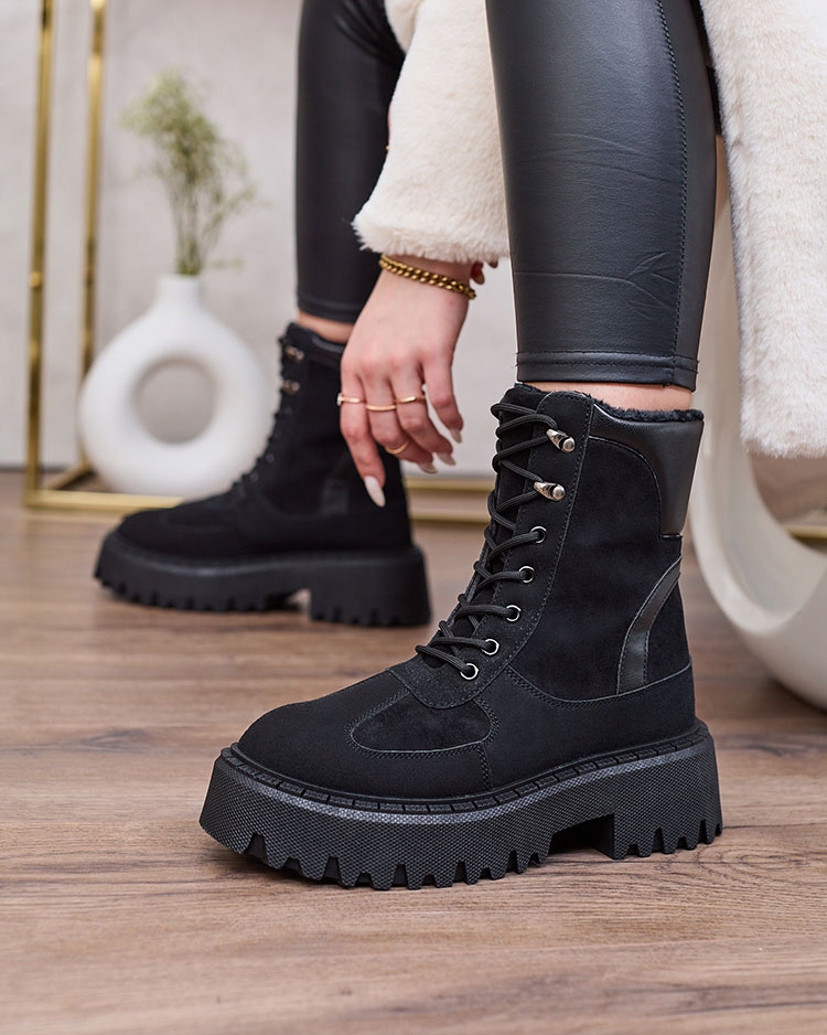 CZARNE BOTKI DAMSKIE MACNEV 41 Marka Royalfashion