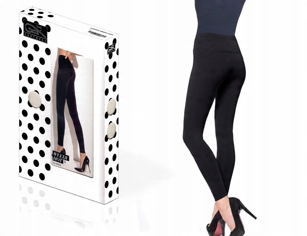 

Leginsy Weedy Hot Gatta, mikrofibra, czarne, S