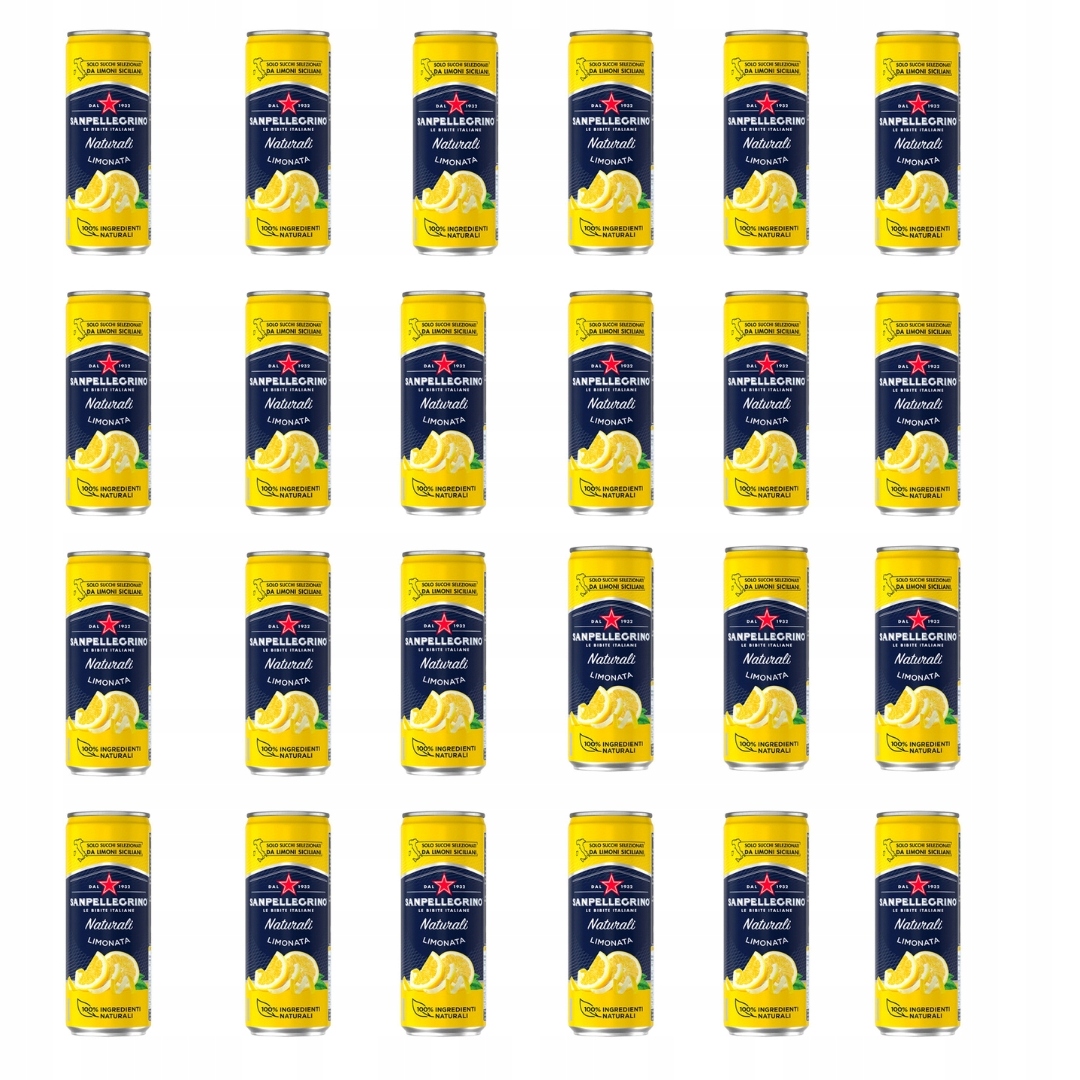 Sycené nápoje Limonata 24 x 330 ml San Pellegrino italské konzervované příchutě