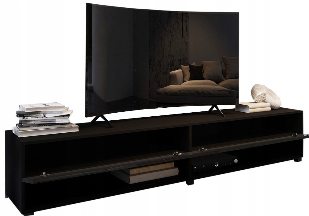 Komoda Rtv Černá Lesk 180 FE11 O-sofa