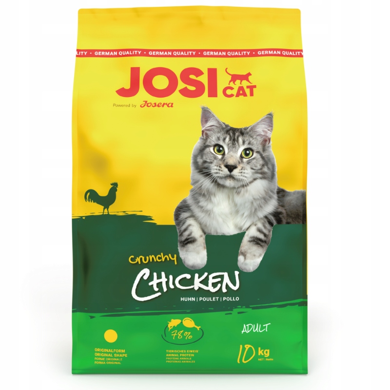 Levně Josera JosiCat Crunchy Chicken 10 kg
